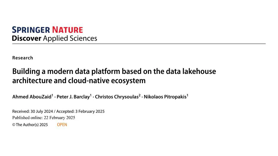 [EN][Research Paper] Modern Big Data Platform