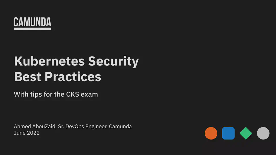 [EN] Kubernetes Security Best Practices with tips for the CKS exam